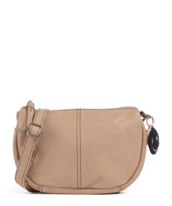 Take A Smile Umhängetasche Schafsleder hellbraun