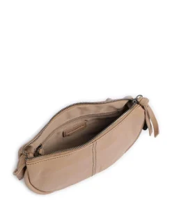 Take A Smile Umhängetasche Schafsleder hellbraun