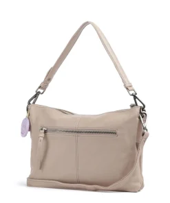 Take A Smile Umhängetasche Schafsleder beige