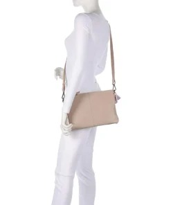 Take A Smile Umhängetasche Schafsleder beige