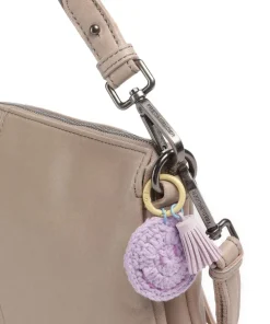 Take A Smile Umhängetasche Schafsleder beige