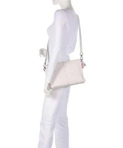 Take A Smile Umhängetasche Schafsleder elfenbein