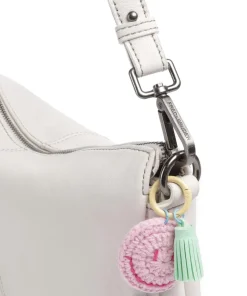 Take A Smile Umhängetasche Schafsleder elfenbein