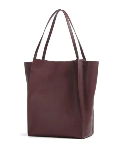 Tammila Shopper genarbtes Rindsleder bordeaux