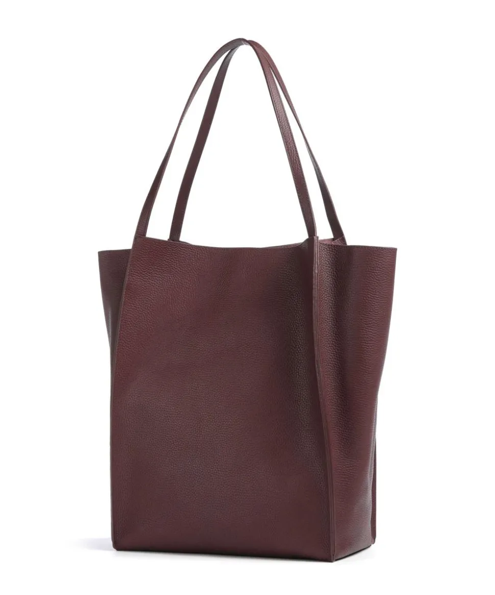 Tammila Shopper genarbtes Rindsleder bordeaux