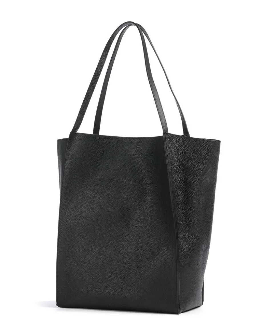 Tammila Shopper genarbtes Rindsleder schwarz