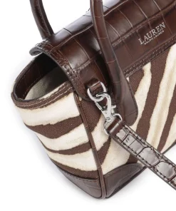 Tanner Small Handtasche Baumwolle braun/beige