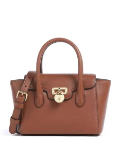 Tanner Small Umhängetasche genarbtes Rindsleder braun