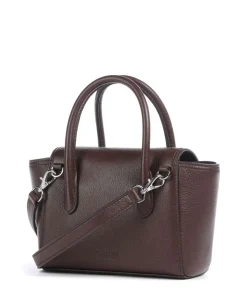 Tanner Small Umhängetasche genarbtes Rindsleder dunkelbraun