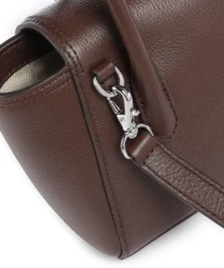 Tanner Small Umhängetasche genarbtes Rindsleder dunkelbraun