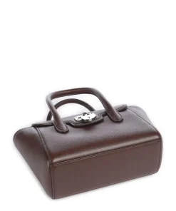 Tanner Small Umhängetasche genarbtes Rindsleder dunkelbraun