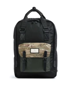 Tarzan II Macaroon Rucksack 15″ recyceltes Nylon schwarz