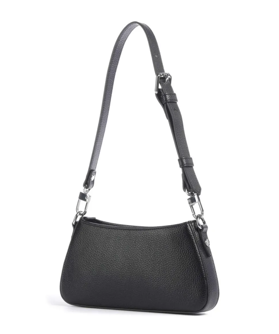 Tasha Grain Schultertasche Lederimitat schwarz
