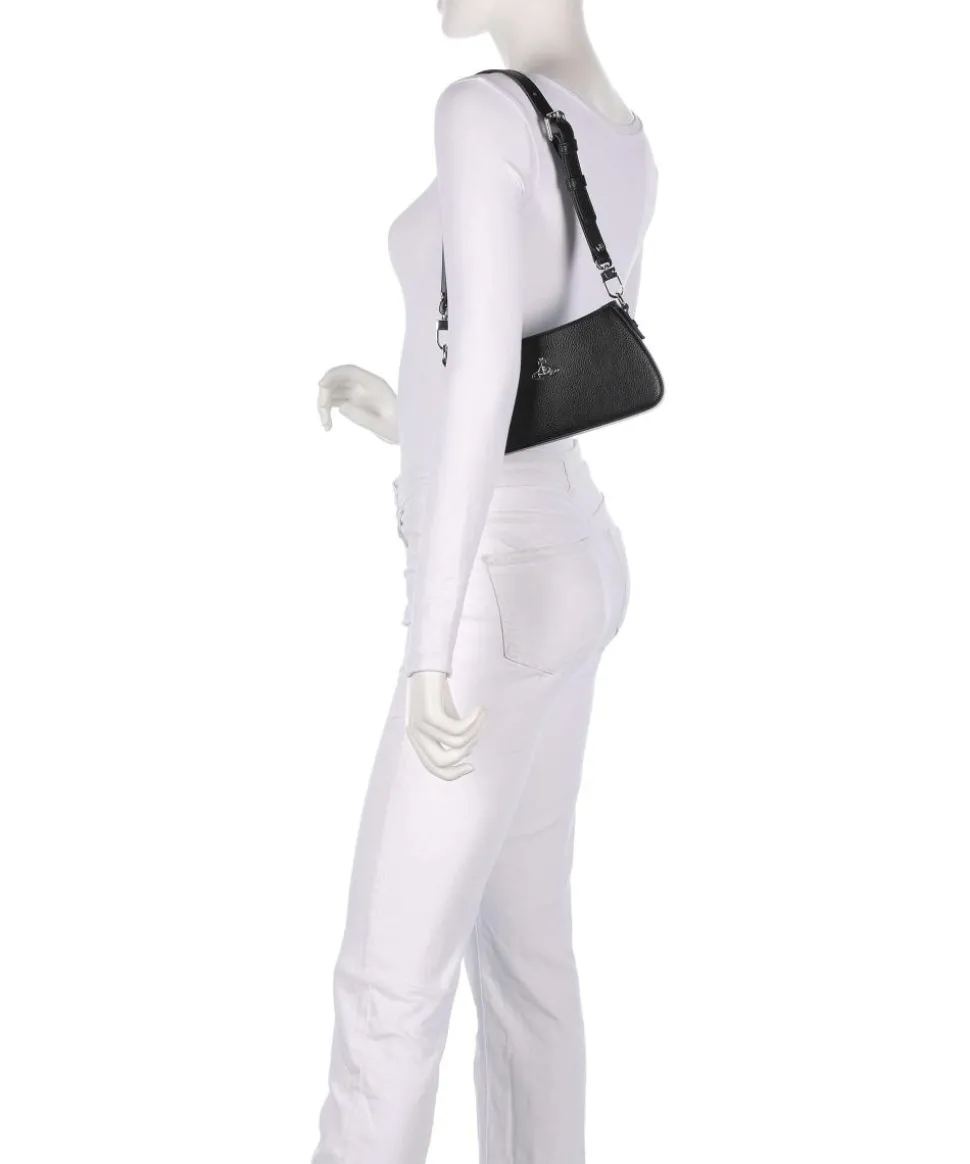 Tasha Grain Schultertasche Lederimitat schwarz