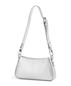 Tasha Grain Schultertasche Lederimitat silber