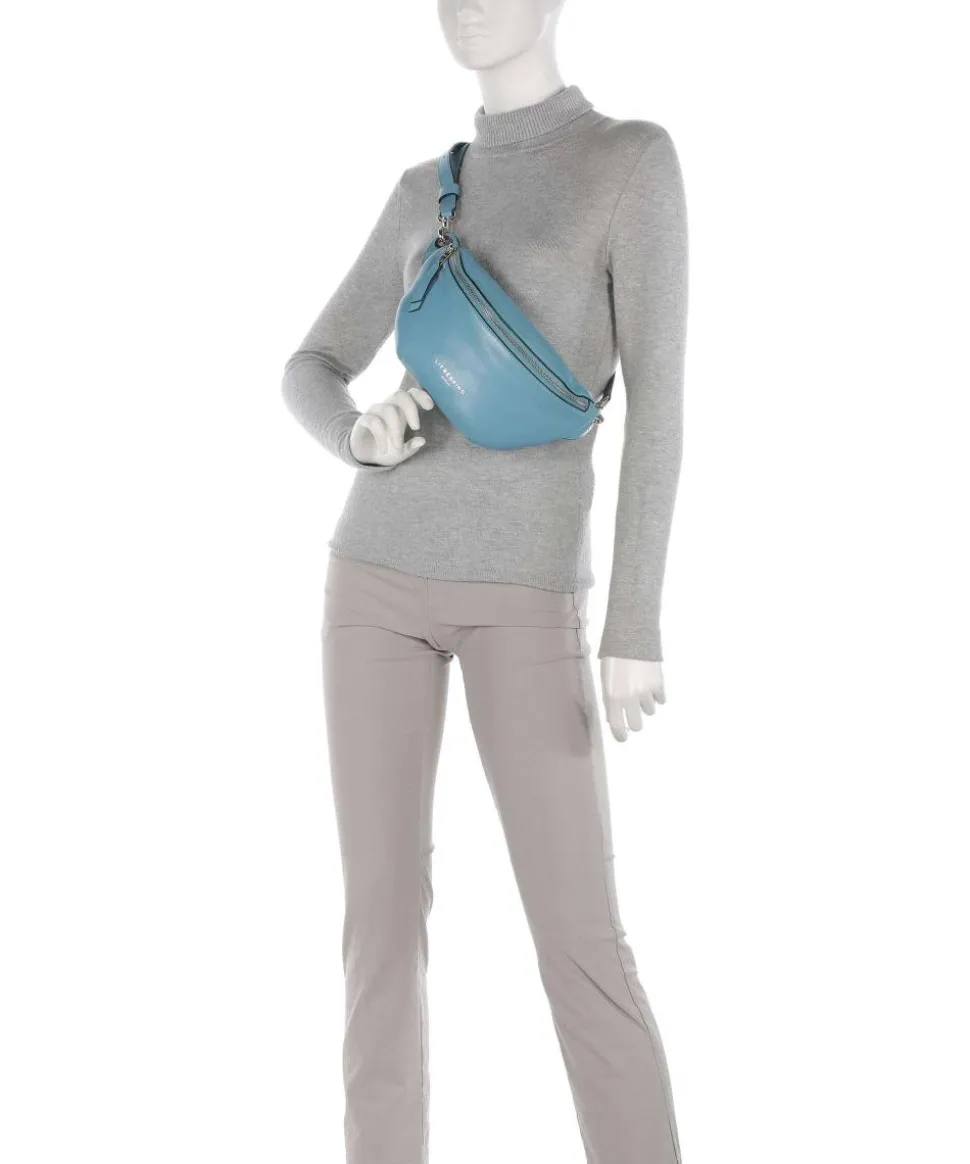 Tavia Sheep Natural Gürteltasche genarbtes Leder petrol