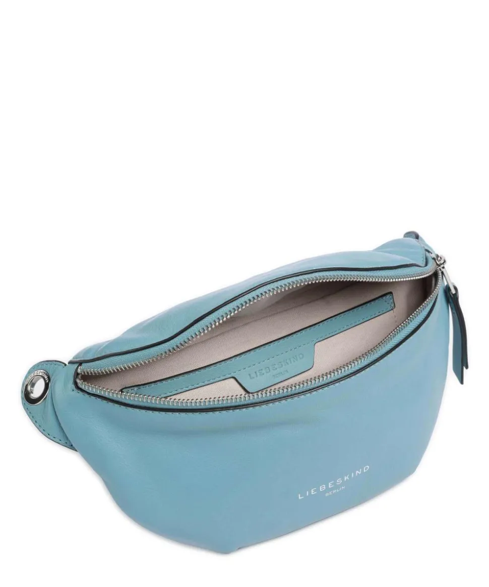 Tavia Sheep Natural Gürteltasche genarbtes Leder petrol