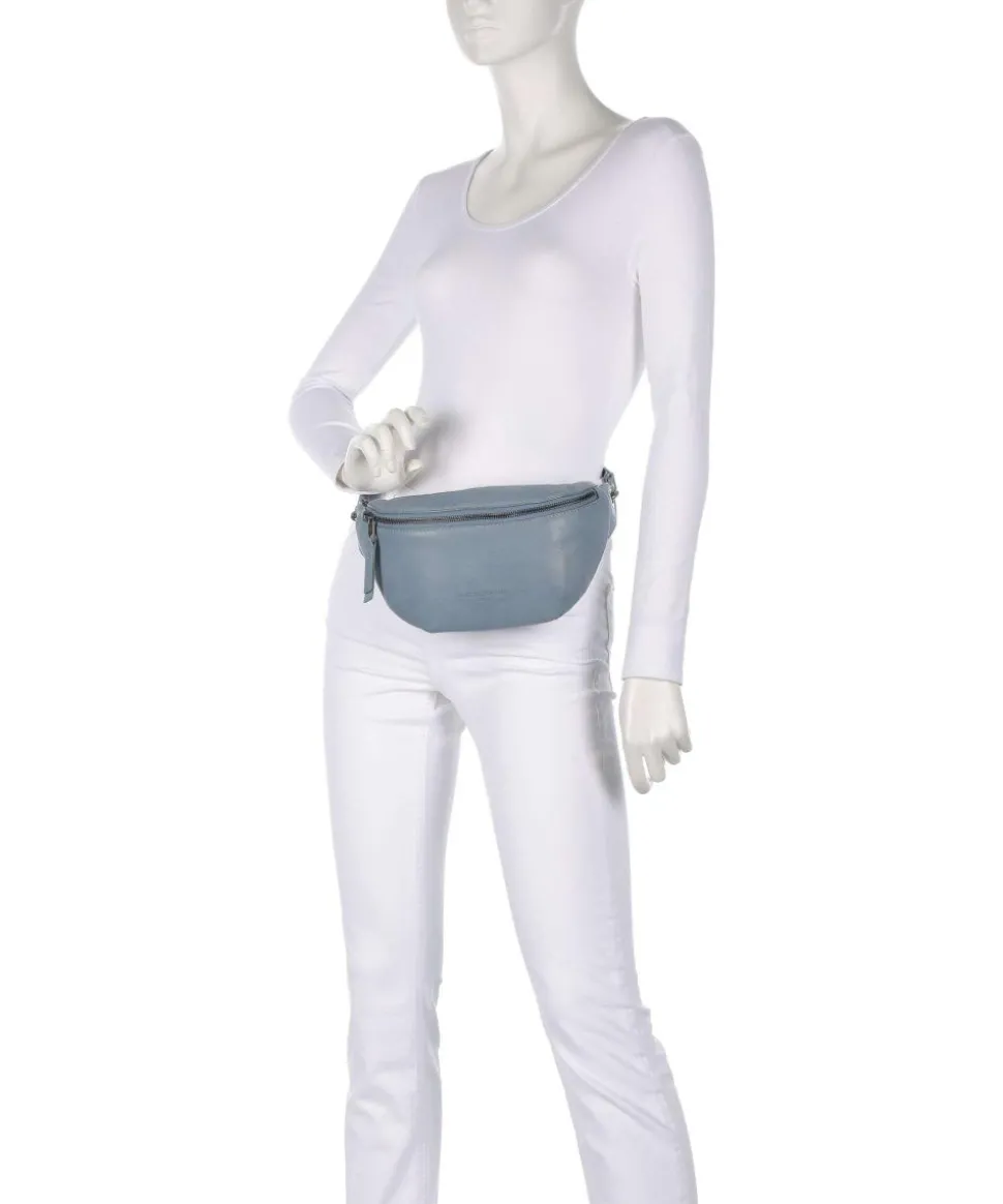 Tavia Sheep Natural Gürteltasche Schafsleder blaugrau