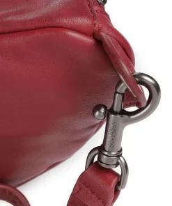 Tavia Sheep Natural Gürteltasche Schafsleder dunkelrot