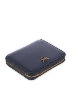 Taylor Geldbörse fein genarbtes Rindsleder dunkelblau