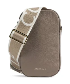 Tebe Handytasche genarbtes Leder taupe
