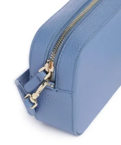 Tebe Umhängetasche genarbtes Leder blau