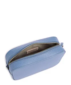 Tebe Umhängetasche genarbtes Leder blau