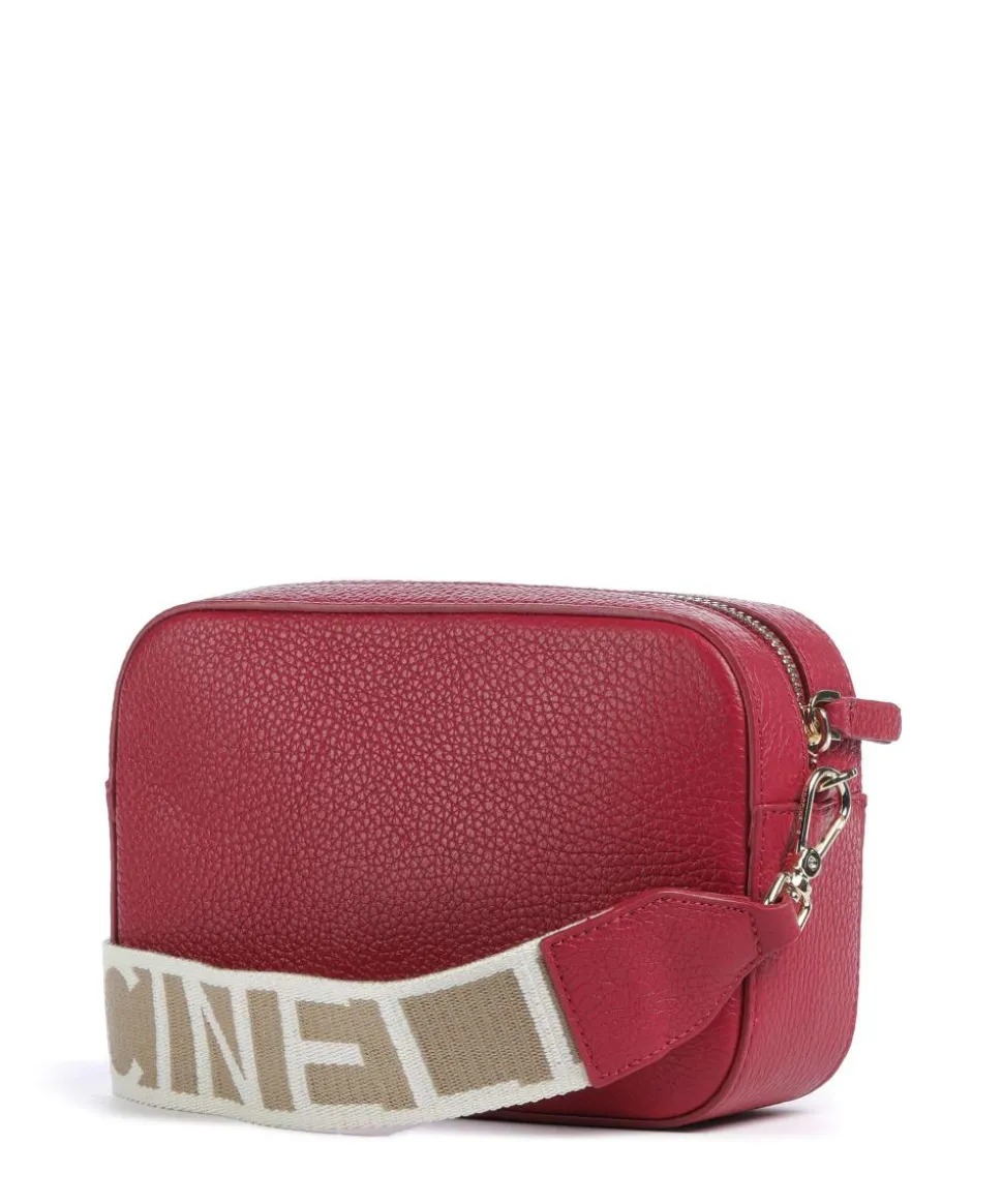 Tebe Umhängetasche genarbtes Leder rot