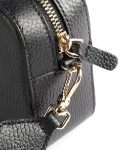 Tebe Umhängetasche genarbtes Leder schwarz