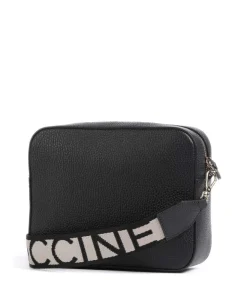 Tebe Umhängetasche genarbtes Leder schwarz