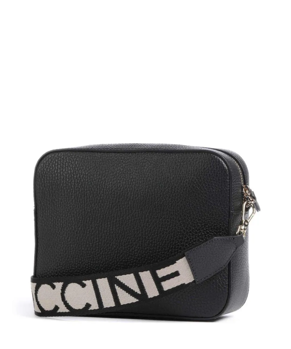 Tebe Umhängetasche genarbtes Leder schwarz