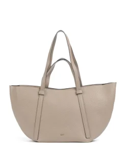 Tekla Cosmo Large Shopper genarbtes Leder beige