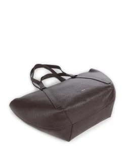 Tekla Cosmo Large Shopper genarbtes Leder wein