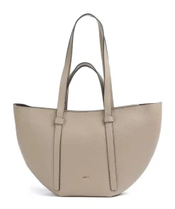 Tekla Cosmo Medium Shopper genarbtes Leder beige