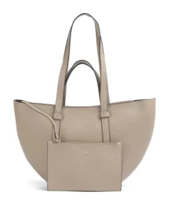 Tekla Cosmo Medium Shopper genarbtes Leder beige