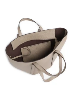 Tekla Cosmo Medium Shopper genarbtes Leder beige