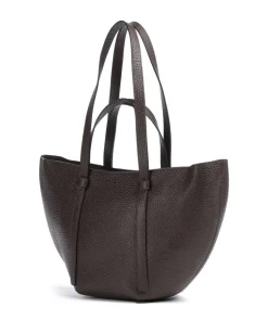 Tekla Cosmo Medium Shopper genarbtes Leder wein