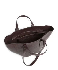 Tekla Cosmo Medium Shopper genarbtes Leder wein