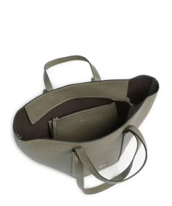 Tekla Cosmo Medium Shopper genarbtes Leder taupe