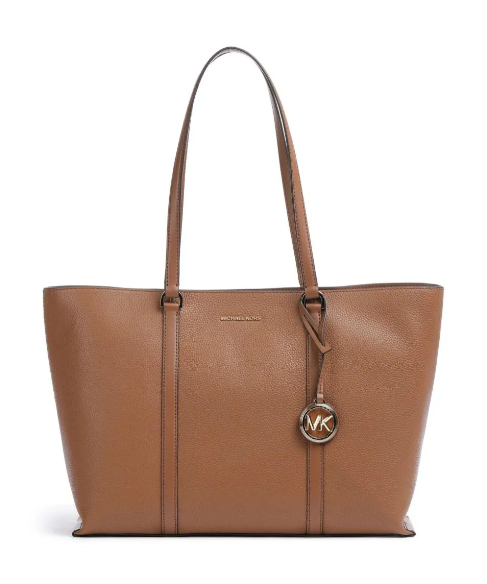 Temple Shopper genarbtes Rindsleder braun