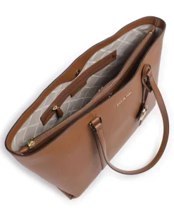 Temple Shopper genarbtes Rindsleder braun