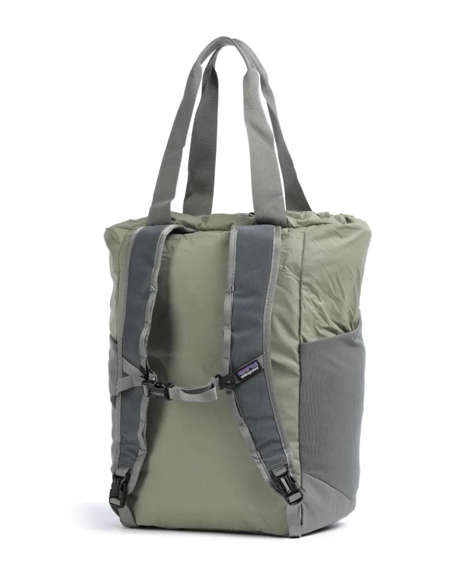 Terravia Rucksack-Tasche recyceltes Nylon graugrün