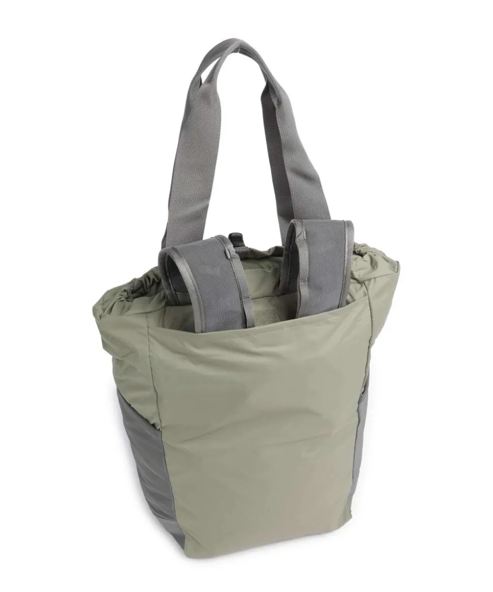 Terravia Rucksack-Tasche recyceltes Nylon graugrün