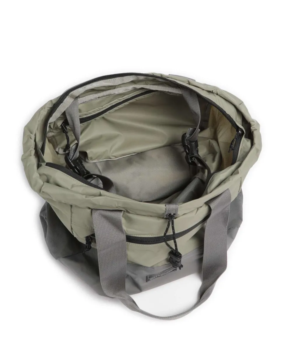 Terravia Rucksack-Tasche recyceltes Nylon graugrün