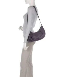 Texas Maite Schultertasche genarbtes Kalbsleder flieder