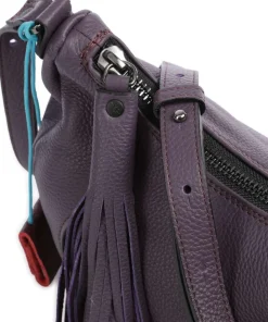 Texas Maite Schultertasche genarbtes Kalbsleder flieder