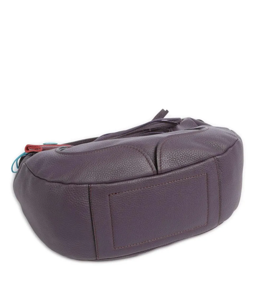 Texas Maite Schultertasche genarbtes Kalbsleder flieder