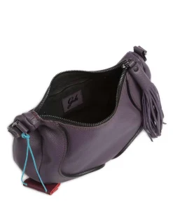 Texas Maite Schultertasche genarbtes Kalbsleder flieder