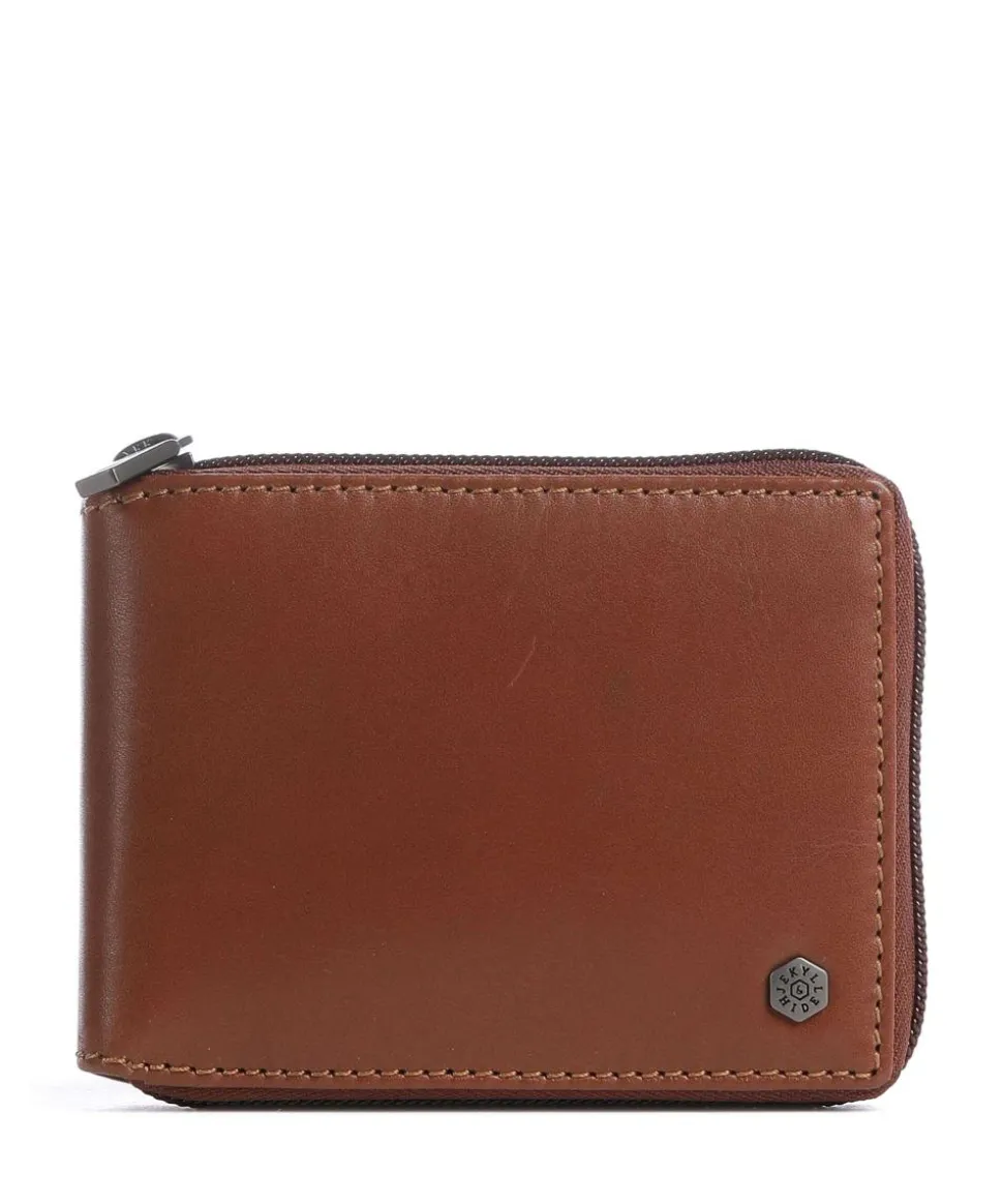 Texas RFID Geldbörse fein genarbtes Rindsleder tan