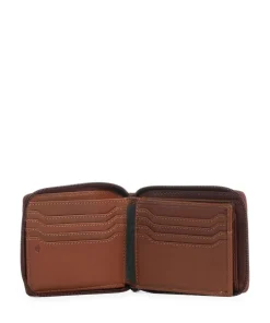 Texas RFID Geldbörse fein genarbtes Rindsleder tan